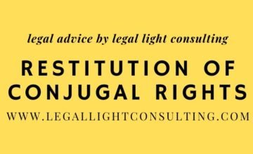 Restitution of Conjugal Rights on legal light consulting