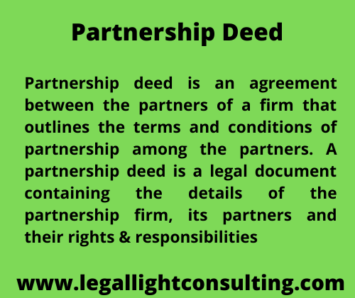 Partnership deed legallightconsulting.com